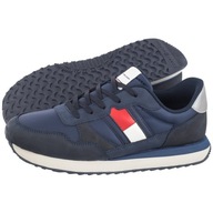 Buty Sneakersy dla Dzieci Tommy Hilfiger Flag Low Cut Blue Granatowe