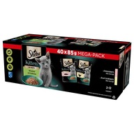 SHEBA Kitten wybór smaków mokra karma dla kociąt w sosie 40x85 g