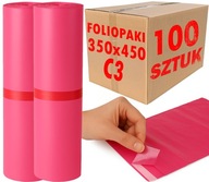 C3 Futártasak 350x450 mm Rózsaszín Csomagoló Fólia - 100 db