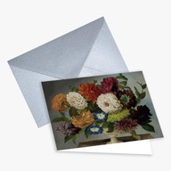 Pohľadnica s obrázkom: Kvety vo váze