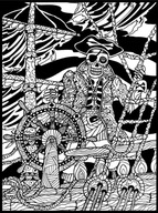 Omaľovánka Welwetowa 47x35 Zjavenie piráta Colorvelv