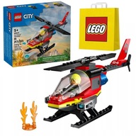 LEGO City 60411 Strażacki helikopter ratunkowy Zestaw LEGO + Torba LEGO VP