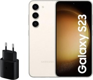 Samsung Galaxy S23 8/256GB Cream w zestawie z oryginalną ładowarką