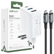 ACEFAST 2V1 NABÍJAČKA SIEŤOVÁ 65W USBC/USB ADAPTÉR HDMI4K60HZ+BIELY KÁBEL