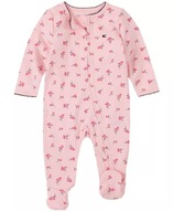 Tommy Hilfiger overal pre dievčatko Floral Coverall ružový 0 - 3 m