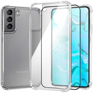 PANCIEROVÉ PUZDRO PRE SAMSUNG GALAXY S21 FE 5G | CASE SILIKÓN GUMENÉ SLIM +SKLO