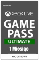 XBOX GAME PASS ULTIMATE 1 MIESĄC 30 DNI EA PLAY + LIVE GOLD + CORE