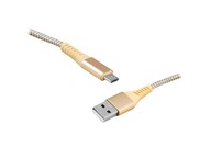 Kabel USB - Micro USB 2m,złoty Doskonała Jakość