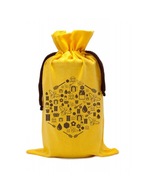 Látkové žlté vrecúško na med - drobná grafika