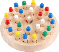 Montessori drevené šachy so spomienkou na tvar, hračka pre deti,