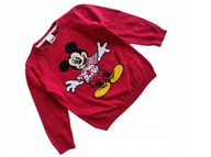 n658*C&A*DISNEY red sweter MICKEY Święta 98