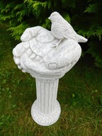 Poidełko dla ptaków + kolumna figurki betonowe