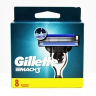 GILLETTE MACH3 OSTRZA WYMIENNE DO MASZYNKI DO GOLENIA DLA MĘŻCZYZN, 8 SZT