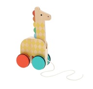 Petit Collage Hračka na ťahanie žirafy