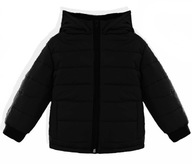 Detská jarná bunda s kapucňou čierna 56