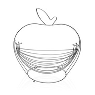 Miska na ovocie Versa Sivé jablko Oceľ (24,5 x 29,5 x 30 cm)