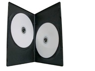 Pudełka na płyty DVD x 2 7 mm Czarne 10 szt