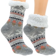 Teplé detské Ponožky Zimný vzor Nórsky ABS 27-31