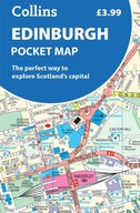 EDYNBURG Edinburgh Pocket Map mapa kieszonkowa 1:11 000 COLLINS 2024