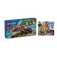 LEGO CITY č. 60412 - Terénne hasičské auto s loďou + KATALÓG LEGO 2024
