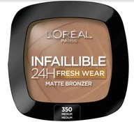 Bronzer lisovaný L'Oréal Paris Infaillible 350 matná povrchová úprava 9 g