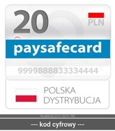 PaysafeCard 20 zł KOD PIN PSC