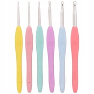 HORGOLÓTŰ KÉSZLET 6db-os ERGONOMIKUS ALUMÍNIUM HORGOLÓTŰ ERGONOMIKUS NYÉLLEL