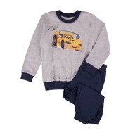 Chłopięca piżama, szaro-granatowa, auto wyścigowe, Tup Tup, r. 110