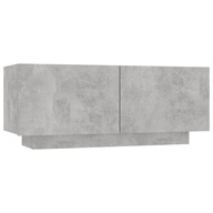 vidaXL Nočný stolík, sivý betón, 100x35x40 cm, drevotrieska