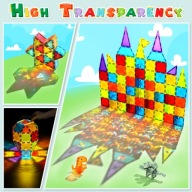 THEEFUN Mágneses építőkockák Gyerekjátékok 3+ Fiúk Lányok