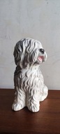 Porcelanowa figura psa, Włochy lata 60