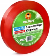 OBOUSTRANNÁ BANNEROVÁ MONTÁŽNÍ PÁSKA PRŮHLEDNÁ PET PRO BANNERY 19 mm/50 m