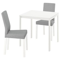 IKEA MELLTORP/KATTIL Stôl 2 stoličky biela šedá 75