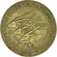 Moneta, Państwa Afryki Środkowej, 10 Francs, 1984