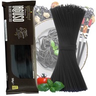 Czarny MAKARON włoski NERO DI SEPIA spaghetti 500g