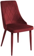 Krzesło Alvar kolor bordowy Black Red White