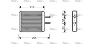 AVA Quality cooling KA6010 Výmenník tepla, vykurovanie interiéru