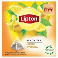 LIPTON herbata czarna LEMON CYTRYNA 20 piramidki