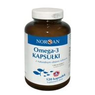 Norsan OMEGA-3 EPA a DHA kapsule s prírodným olejom z divých rýb 120ks