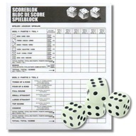 KOCKAJÁTÉK EREDMÉNYJEGYZŐ BLOKK 12,0 x 14,5 cm 100 lap