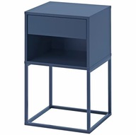 IKEA VIKHAMMER Nočný stolík, modrý, 40x39 cm