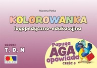 KOLOROWANKA PAPUGA AGA OPOWIADA CZ.8 - T, D, N