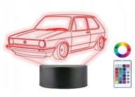 Lampka Nocna 3D Led Volkswagen Golf MK1 Grawer