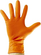 Nitrilové rukavice, 7.0 míľ oranžové M 100 ks