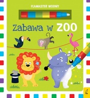 Zabawa w zoo. Flamaster wodny