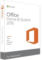 Microsoft Office 2016 Home and Student 1 PC / doživotná licencia BOX