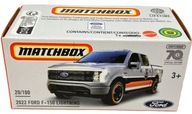 Matchbox - Autíčko 2022 Ford F150 Lightning strieborný - DNK70 HLD86