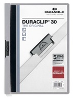 DURACLIP Original 30, skoroszyt zaciskowy A4, 1-30