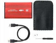 OBUDOWA DYSKU 2,5'' KIESZEŃ HDD SATA USB 3.0 RED