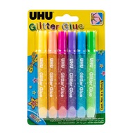 LEPIDLO TRBLIETKY 6 FARIEB UHU GLITTER GLUE